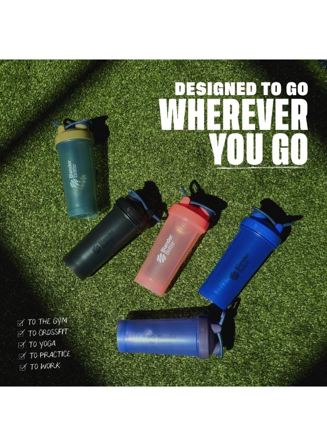 BlenderBottle Blender Bottle Classic V2 Shaker Perfect For Protein Shakes And Pre Workout, 28-Ounce, Grey/Black, Black Shadow - Image 4